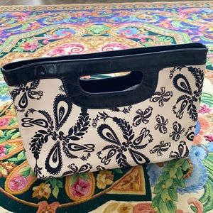 Tucker Paisley black and white bag